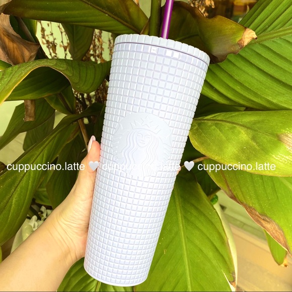 Starbucks Other - 💜LAST ONE💜Lilac Grid Disco Studded Venti Tumbler